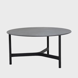 Cane-line Twist salontafel large Ø90 cm Fossil black-lava grey