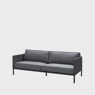 Cane-line Encore 3-zits bank Cane-Line airtouch lava grey/dark grey