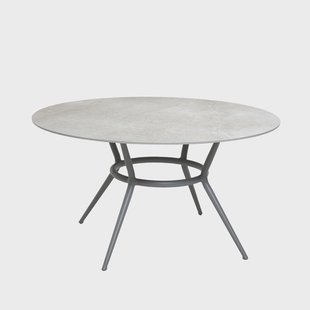 Cane-line Joy eettafel rond Fossil grijs-lichtgrijs Ø144 cm