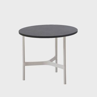 Cane-line Twist salontafel klein Ø45 cm Dark grey-white