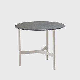 Cane-line Twist salontafel klein Ø45 cm Fossil grey-white