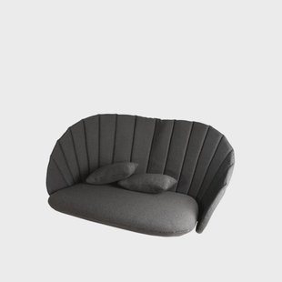 Cane-line Peacock  kussenset bank 2-zits Focus dark grey