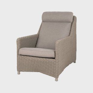 Cane-line Diamond highback loungestoel soft rope Cane-Line Natté taupe