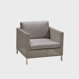 Cane-line Connect fauteuil weave Taupe, kussenset Cane-Line Natté taupe