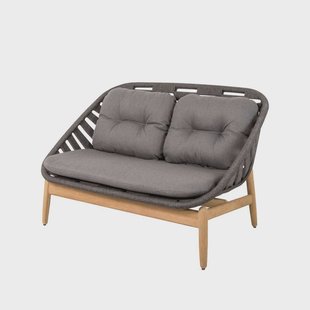 Cane-line Strington 2-zits bank teak Cane-Line AirTouch grey