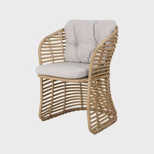 Cane-line Basket stoel met kussen Cane-Line wove light grey