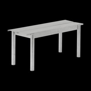 Muuto Linear Steel bank 110x34 cm Warm galvanized steel
