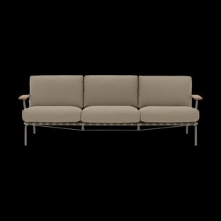 Muuto Settle 3-zits bank Ribbed Weave 5 Taupe