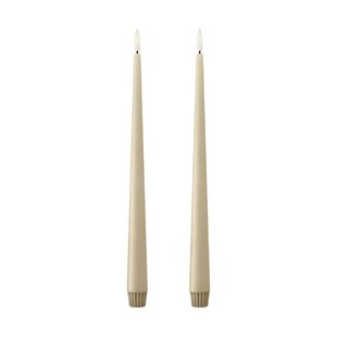 ester & erik ester & erik taper kaars LED 2-pack 14 Pale ginger , 30 cm