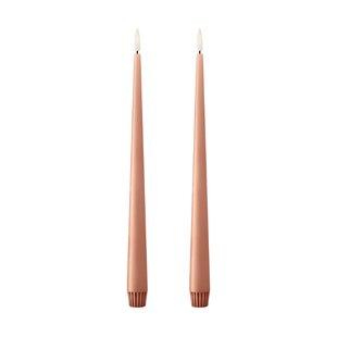 ester & erik ester & erik taper kaars LED 2-pack 20 Rosy caramel , 30 cm