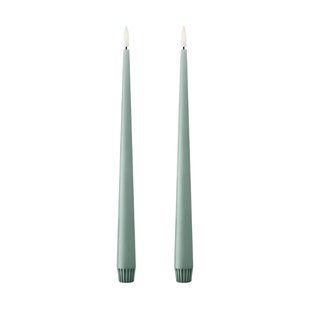 ester & erik ester & erik taper kaars LED 2-pack 67 Jade stone , 30 cm