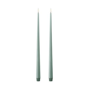 ester & erik ester & erik taper kaars LED 2-pack 67 Jade stone, 40 cm