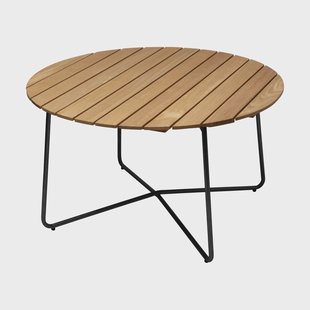 Grythyttan Stålmöbler 9A eettafel Geoliede eiken-zwart, Ø120 cm