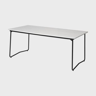 Grythyttan Stålmöbler B31 eettafel Witgelakte eiken-zwart