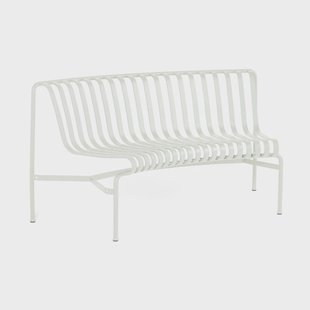 HAY Palissade Dining parkbank met naar binnen gebogen rugleuning Cream white