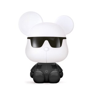 Zuma Line Animals Mouse - tafellamp - 17,5 x 29,5 cm - 3W dimbare led incl. - zwart wit