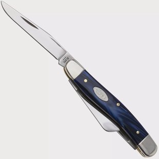 Case Medium Stockman 23448 Smooth Blue Pearl Kirinite 10318 SS, zakmes