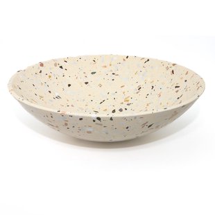 Adema Waskom 42x42x12cm - rond - terrazzo crème Terrazzo 420x120 round creme