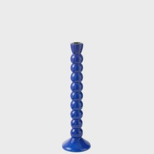 J-Line kandelaar - hout - blauw