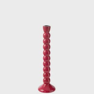 J-Line kandelaar - hout - fuschia