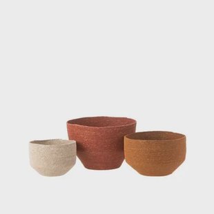 J-Line Set Van 3 Mand Zeegras Naturel|Roest|Terracotta J-Line Set Van 3 Mand Zeegras Naturel|Roest|Terracotta