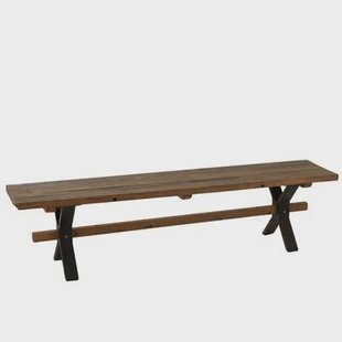 J-Line bank Verouderd - hout - bruin