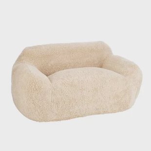 J-Line sofa Shearl - polyester - creme - large