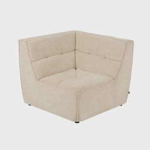 J-Line hoekzetel Grid - hout|schuim - beige