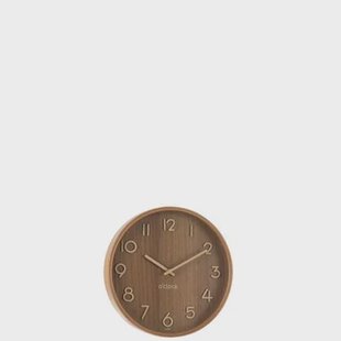 J-Line klok - multiplex|hout - donker naturel - small - Ø 30