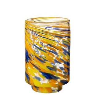 J-Line vaas Arun - glas - mix - large - Ø 15 cm