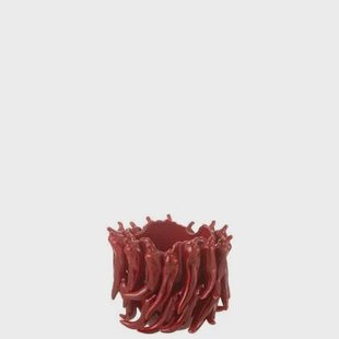 J-Line vaas Peppers - porselein - rood - small - Ø 24.5 cm J-Line vaas Peppers - porselein - rood - small - Ø 24.5 cm