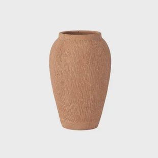 J-Line vaas Kaia Terracotta - keramiek - bruin - large - 34.5 cm hoog