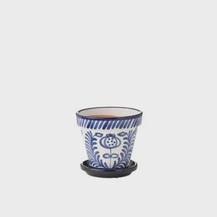 J-Line bloempot Granada Handmade Painted - keramiek - blauw - medium - Ø 27 cm J-Line bloempot Granada Handmade + Painted - keramiek - blauw - medium - Ø 27 cm