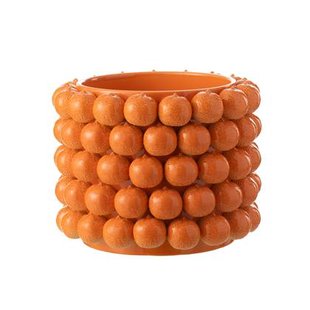 J-Line Bloempot Sinaasappels Keramiek Oranje Extra Large J-Line Bloempot Sinaasappels Keramiek Oranje Extra Large