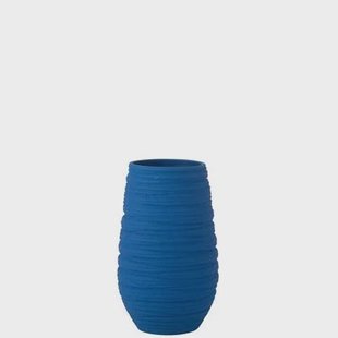 J-Line vaas Fiesta - keramiek - blauw - large - Ø 19 cm J-Line vaas Fiesta - keramiek - blauw - large - Ø 19 cm