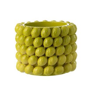 J-Line bloempot Limoen - keramiek - rood - extra large - Ø 36 cm