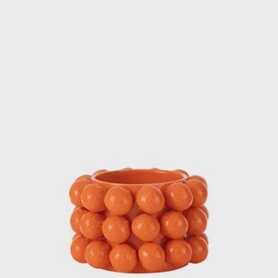 J-Line bloempot Sinaasappels - keramiek - oranje - medium - Ø 19.5 cm J-Line bloempot Sinaasappels - keramiek - oranje - medium - Ø 19.5 cm