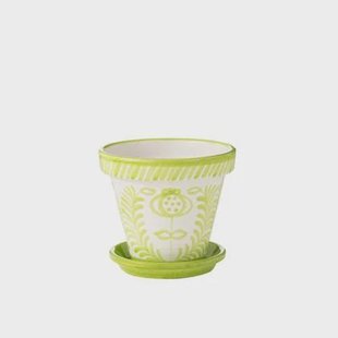 J-Line bloempot Granada Handmade Painted - keramiek - groen - large - Ø 35 cm J-Line bloempot Granada Handmade + Painted - keramiek - groen - large - Ø 35 cm