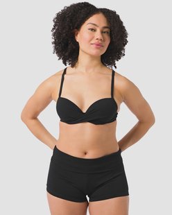 HEMA Damesbikinishort met omslag zwart (zwart)