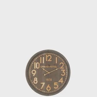 J-Line klok Grand Hotel - hout - naturel - small - Ø 58 cm