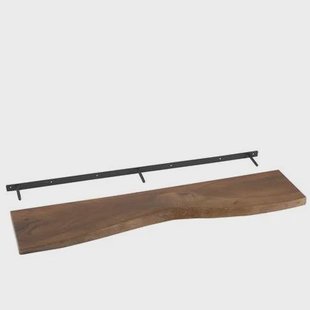 J-Line wanddecoratie Gerard Acacia - hout - bruin - large