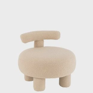 J-Line zetel Teddy Bouclé - velvet - beige J-Line zetel Teddy Bouclé - velvet - beige