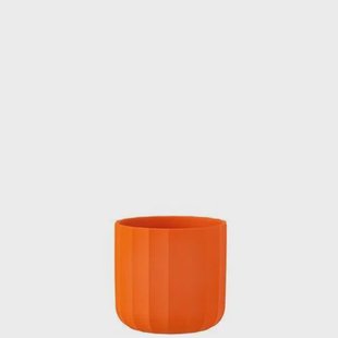 J-Line bloempot Summer - keramiek - oranje - medium - 2 stuks - Ø 15 cm J-Line bloempot Summer - keramiek - oranje - medium - 2 stuks - Ø 15 cm