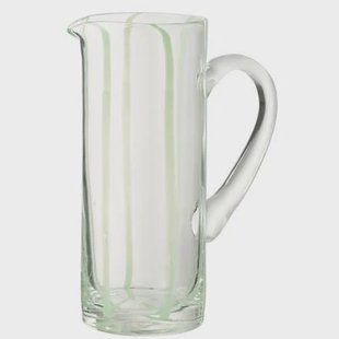 J-Line karaf Strepen - glas - transparant|groen