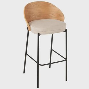 J-Line barstoel Lone - multiplex|metaal - naturel|beige