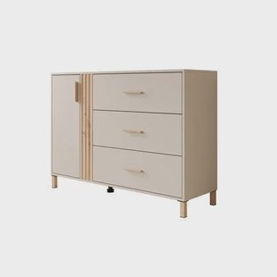 Meubella - Dressoir Bahia - Beige - 125 cm