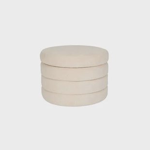 Housecraft Living Zuma Poef met opbergruimte Bouclé Beige