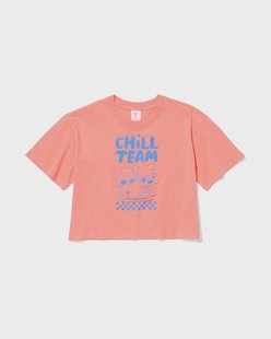 HEMA Kinder T-shirt Ijsjes Perzik (perzik) HEMA Kinder T-shirt Ijsjes Perzik (perzik)