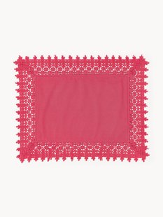 Placemats Flavia met kantrand, 2 stuks