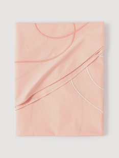 Rond tafelkleed Sue met abstracte borduurwerk